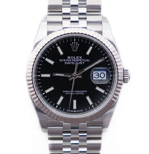 rolex dayjust 36 nero|rolex datejust 36 price new.